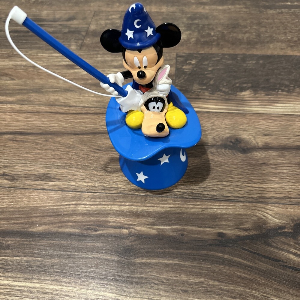 Vintage Ringling Bros. Mickey Mouse & Pluto Fantasia Water Bottle Heavy Plastic